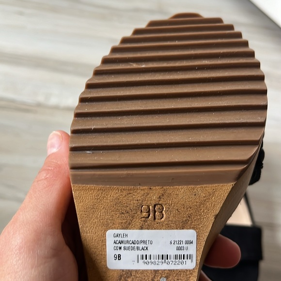 Schutz Platforms- Wood and leather - Picture 3 of 5